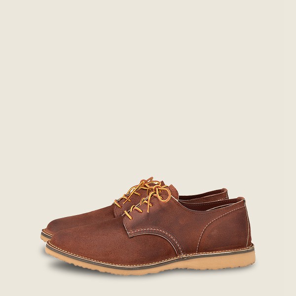 Mens Red Wing Weekender - Muleskinner Leather - Oxford Brown - GDW576493